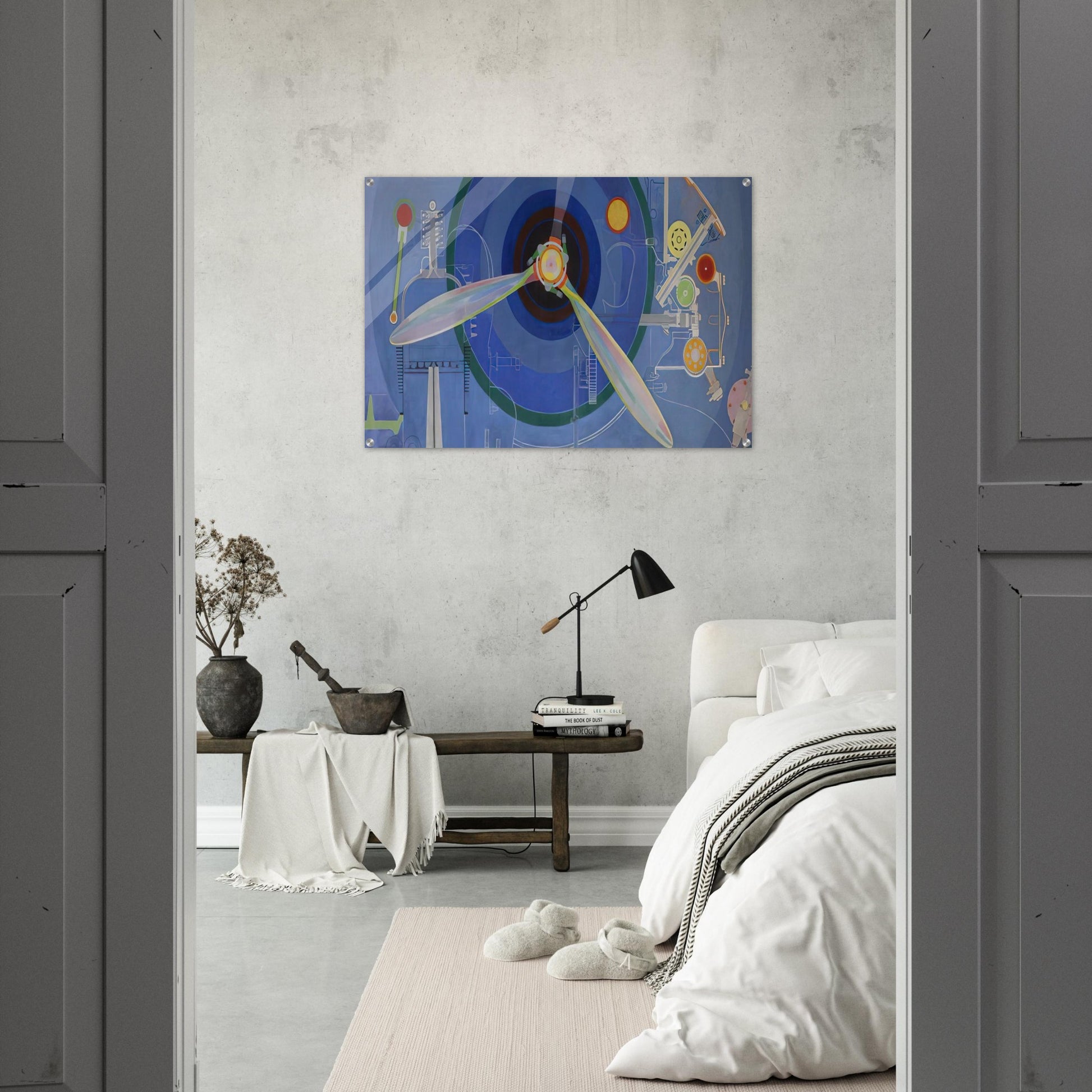 HELICE DECORATION POUR LE PALAIS DE L AIR EXPOSITION INTERNATIONALE DES ARTS ET DES TECHNIQUES DANS 1937 - Sonia Delaunay Acrylic Print - 70x100 cm / 28x40″ inches