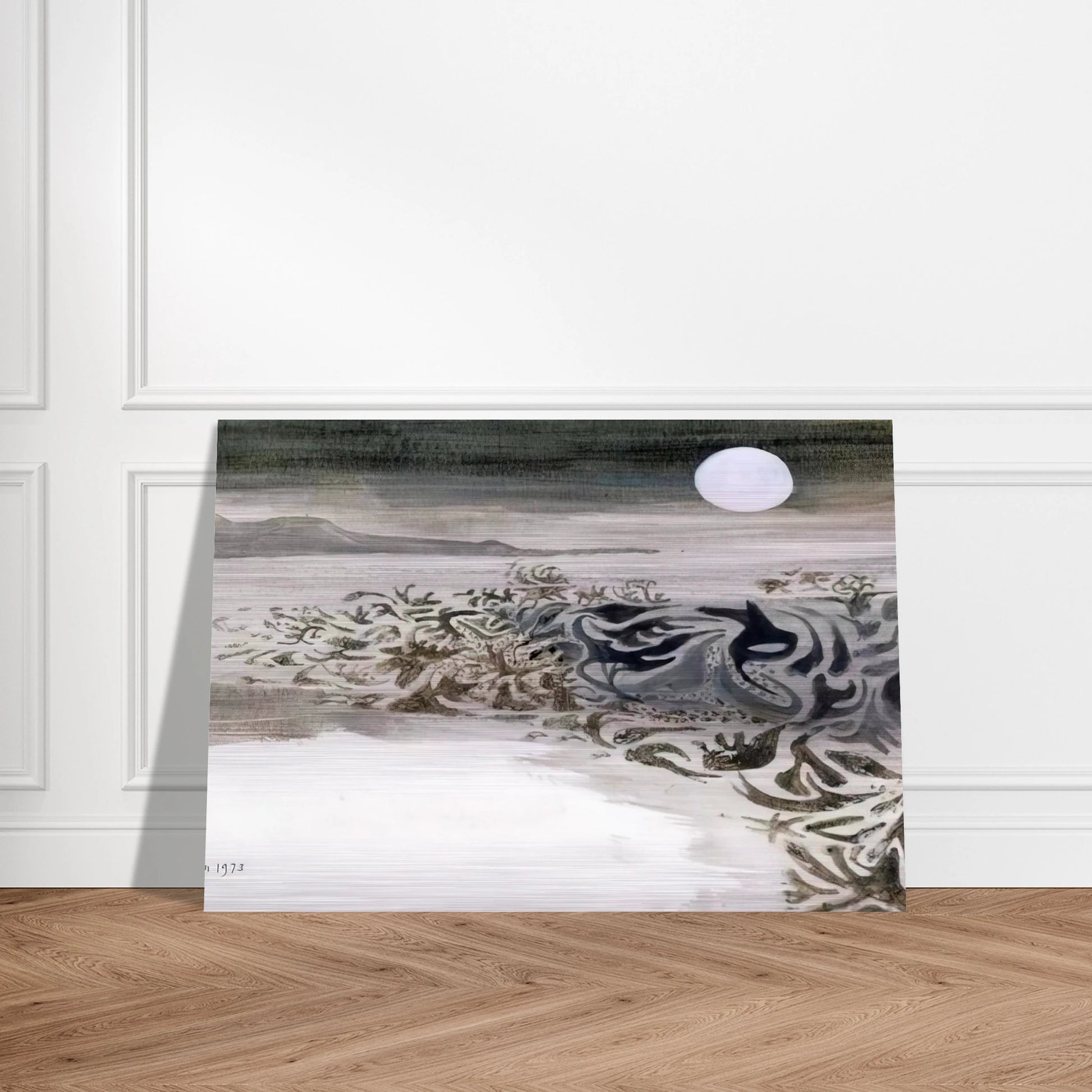 Coastal landscape - 1973 - Mary Fedden Brushed Aluminum Print - 70x100 cm / 28x40 inches | Mary Fedden Aluminum Print | Mary Fedden Prints