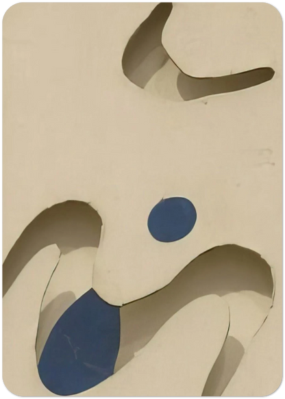 Moustaches By Jean Arp Pack of 10 Post Cards | Jean Arp Post Cards | A6 (10.5 x 14.8 cm) - 4.1 x 5.8 inches
