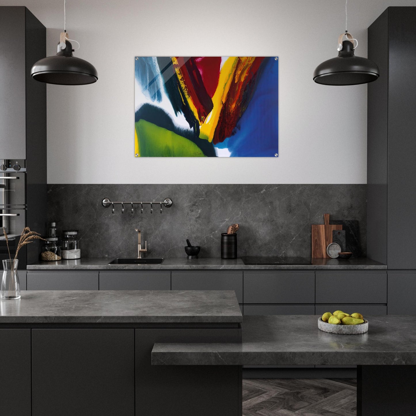 Phenomena Intervening Mantle - Paul Jenkins Acrylic Print - 70x100 cm / 28x40″ inches