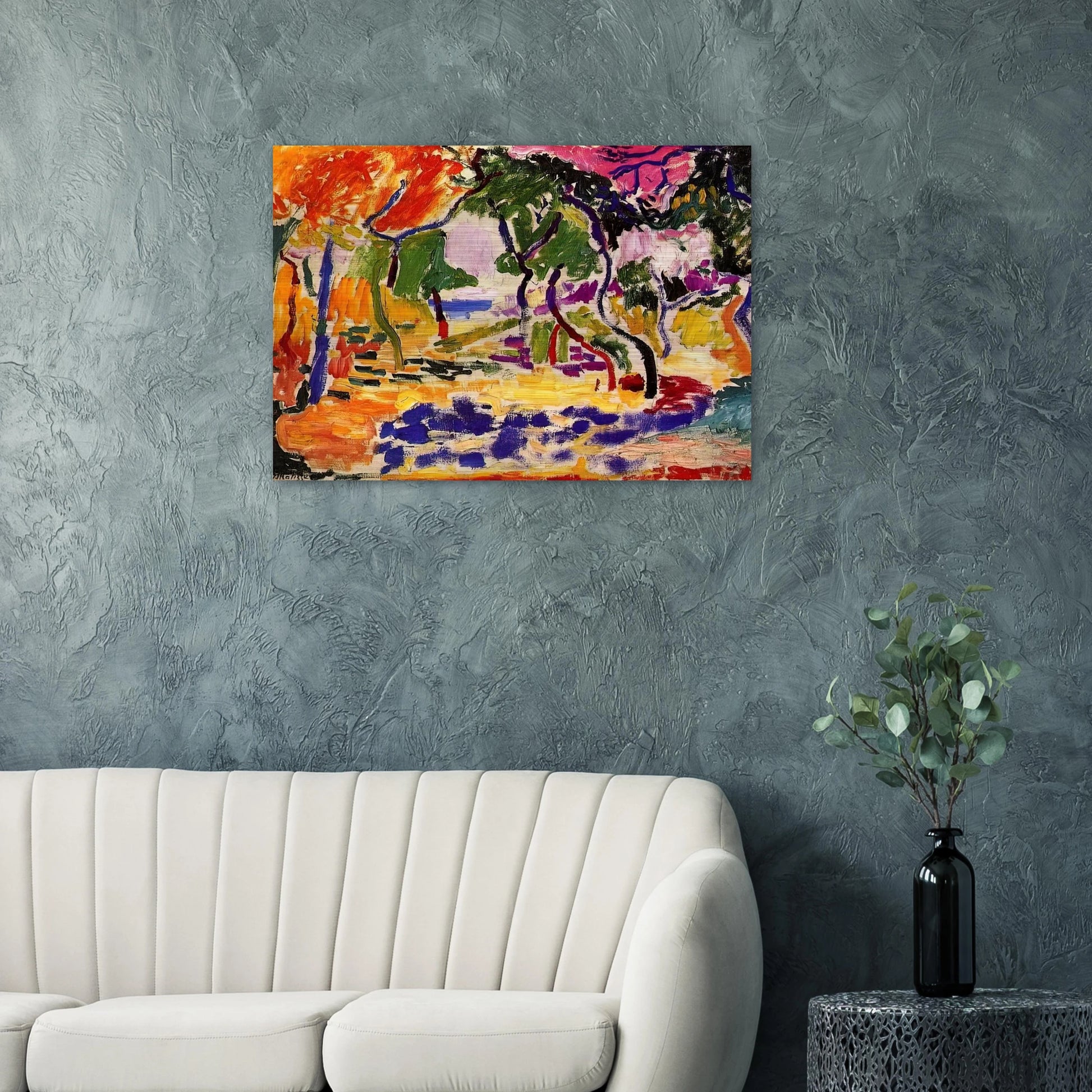 COUNTRYSIDE AT COLLIOURE 1905 - Henri Matisse Brushed Aluminum Print - 70x100 cm / 28x40 inches | Henri Matisse Aluminum Print | Henri Matisse Prints