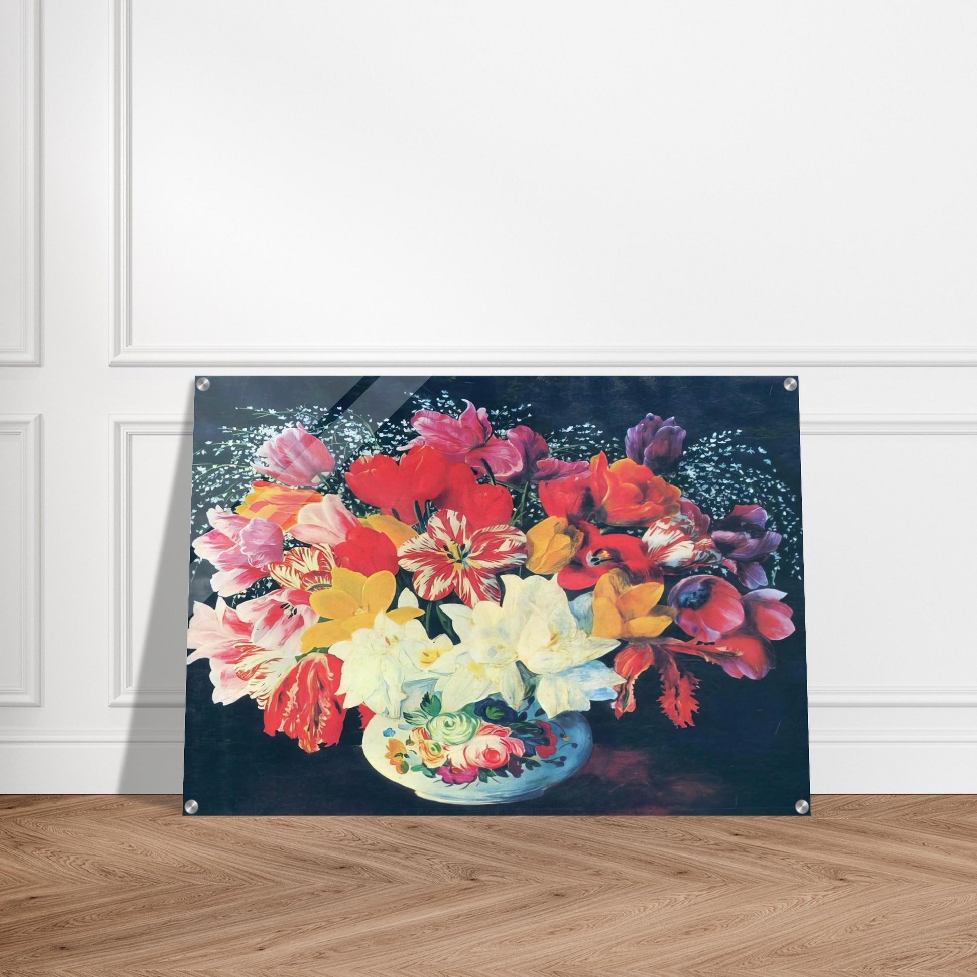 GRAND BOUQUET OF TULIPS 1952 - Moise Kisling Acrylic Print - 70x100 cm / 28x40″ inches