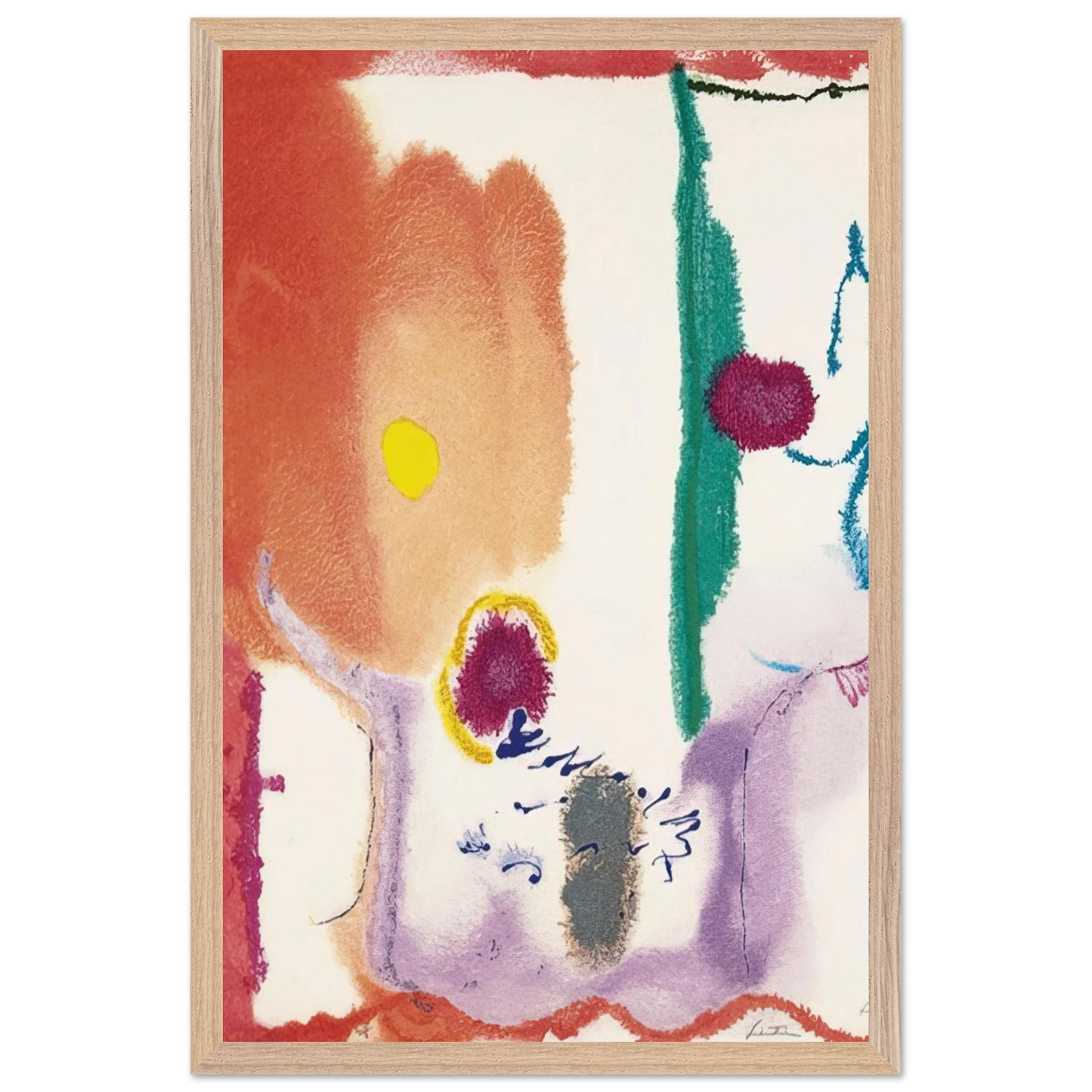 Helen Frankenthaler - Beginnings - 2002 Wall art - 75x100 cm / 30x40 inches - Fine Art Poster - -