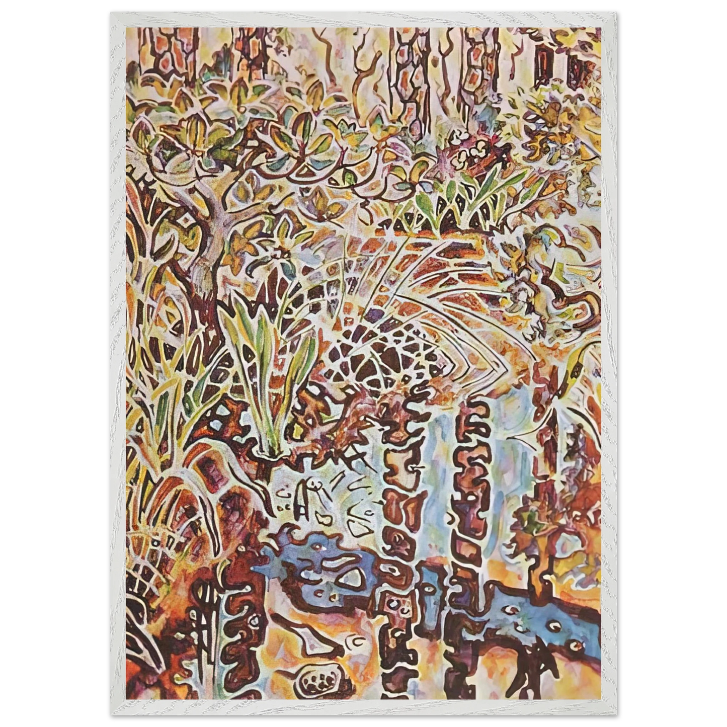 Walter Inglis Anderson - Walter Anderson Wall art - 70x100 cm / 28x40 inches - Premium Wooden Framed Poster With Fine Art Paper-canvas - Black frame