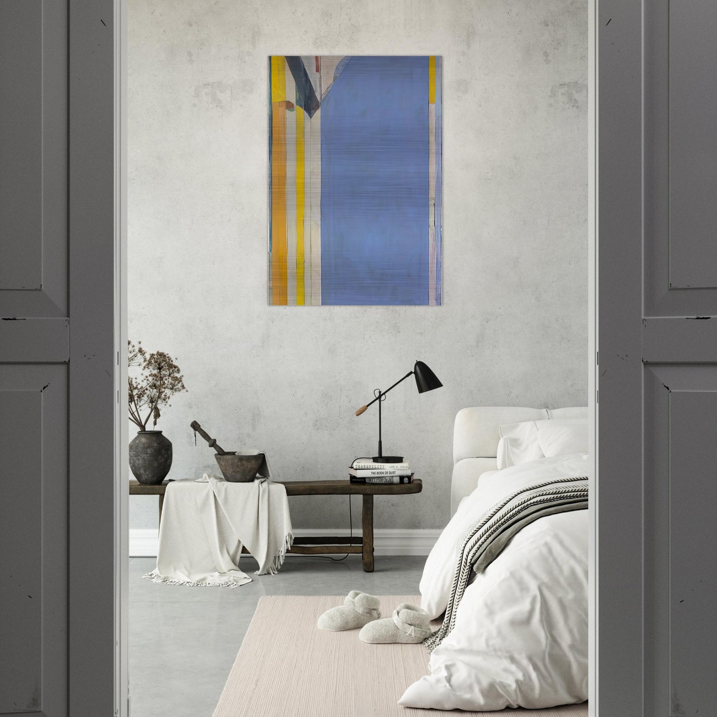 Ocean Park #139 - Richard Diebenkorn Brushed Aluminum Print - 70x100 cm / 28x40 inches | Richard Diebenkorn Aluminum Print | Richard Diebenkorn Prints