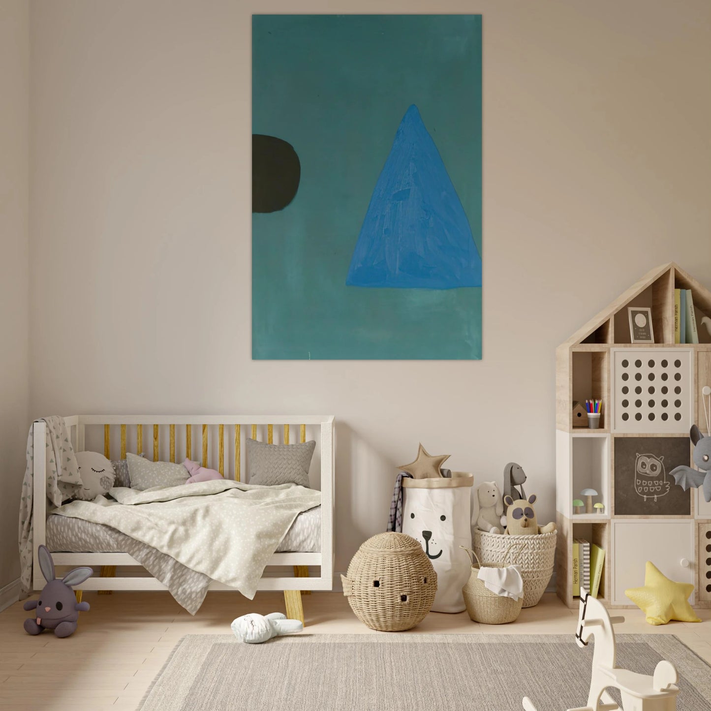 Blue on Blue - 1967 - William Scott Art Prints - 100x150 cm / 40x60″ inches | William Scott Poster | William Scott Prints