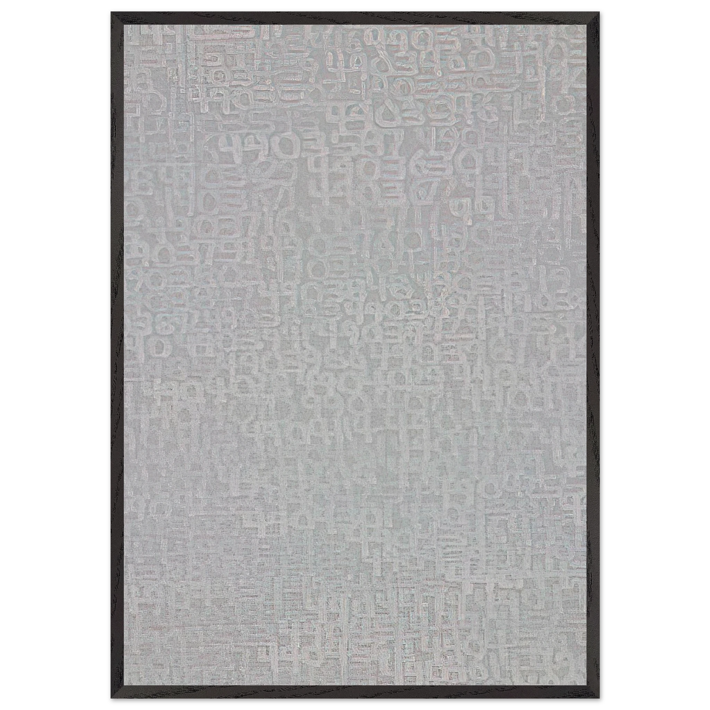 19651 -  Detail 4894231 - 4914799 - Conceptual Art - Roman Opalka 70x100 cm / 28x40 inches Framed Art Print – Black Wooden Frame