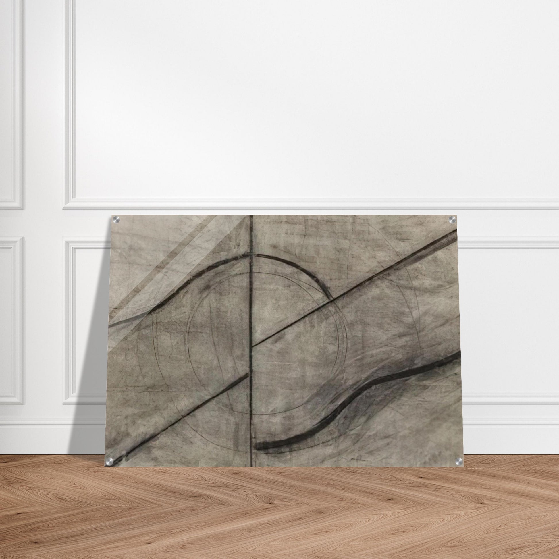 Drawing Based Upon the Breath - Allan Kaprow Acrylic Print - 70x100 cm / 28x40″ inches