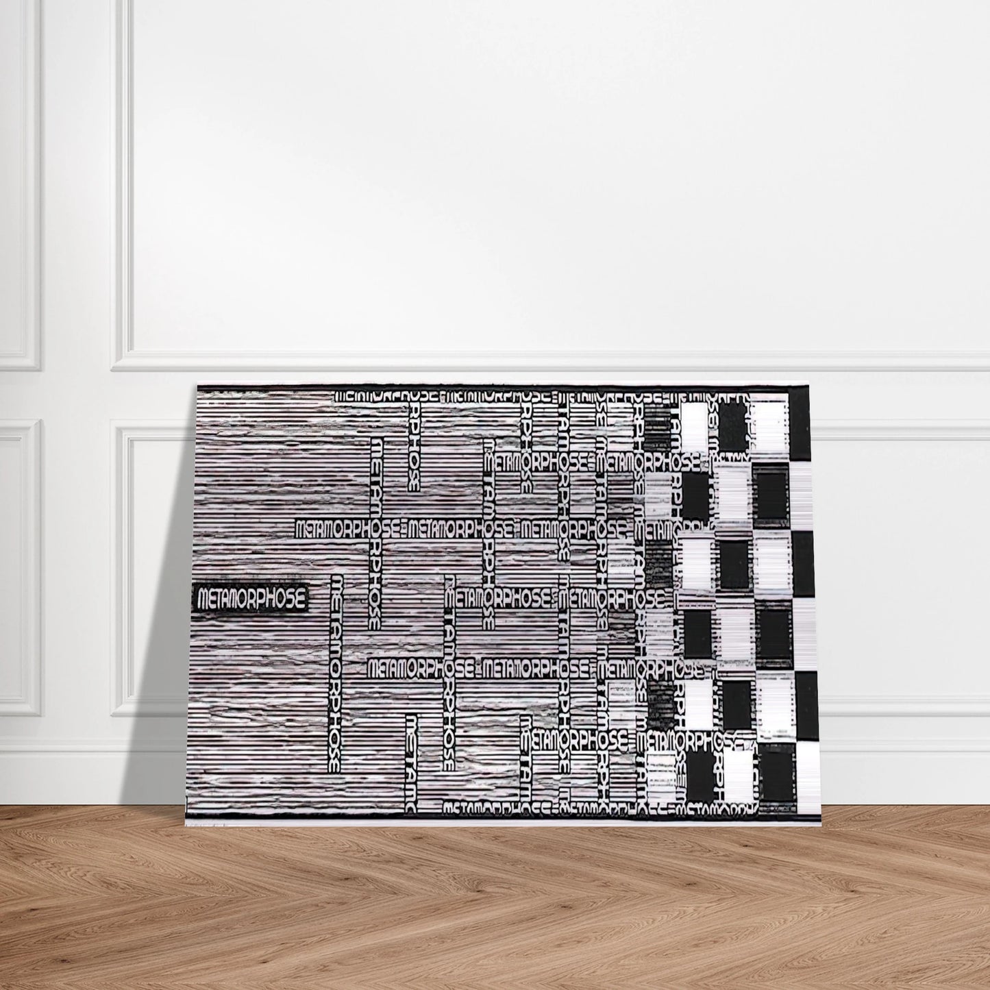 METAMORPHOSIS II EXCERPT 1 - MC Escher Brushed Aluminum Print - 70x100 cm / 28x40 inches | MC Escher Aluminum Print | MC Escher Prints