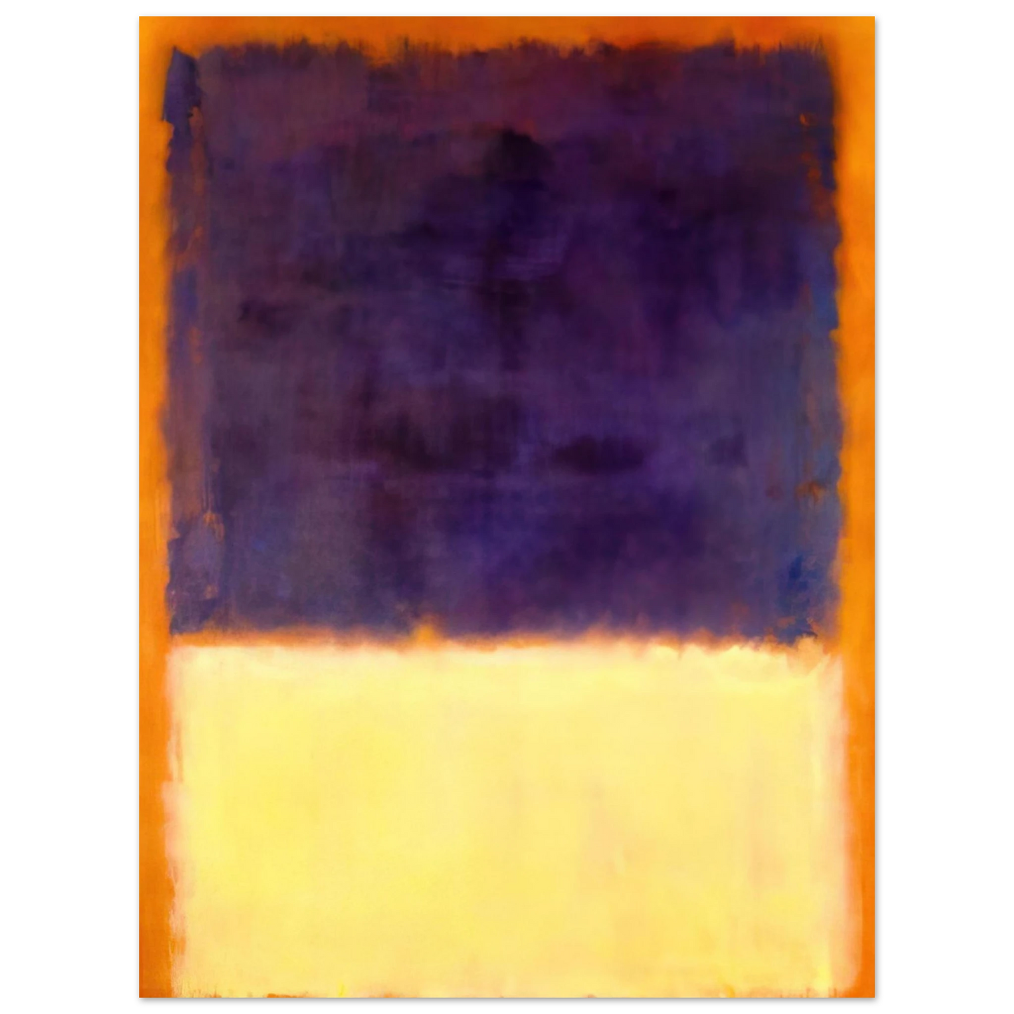 Mark Rothko - Red, Orange, Tan and Purple - 1954 Wall Art - 30x40 cm / 12x16 inches - Premium Wooden Framed Poster With Fine Art Paper - White frame