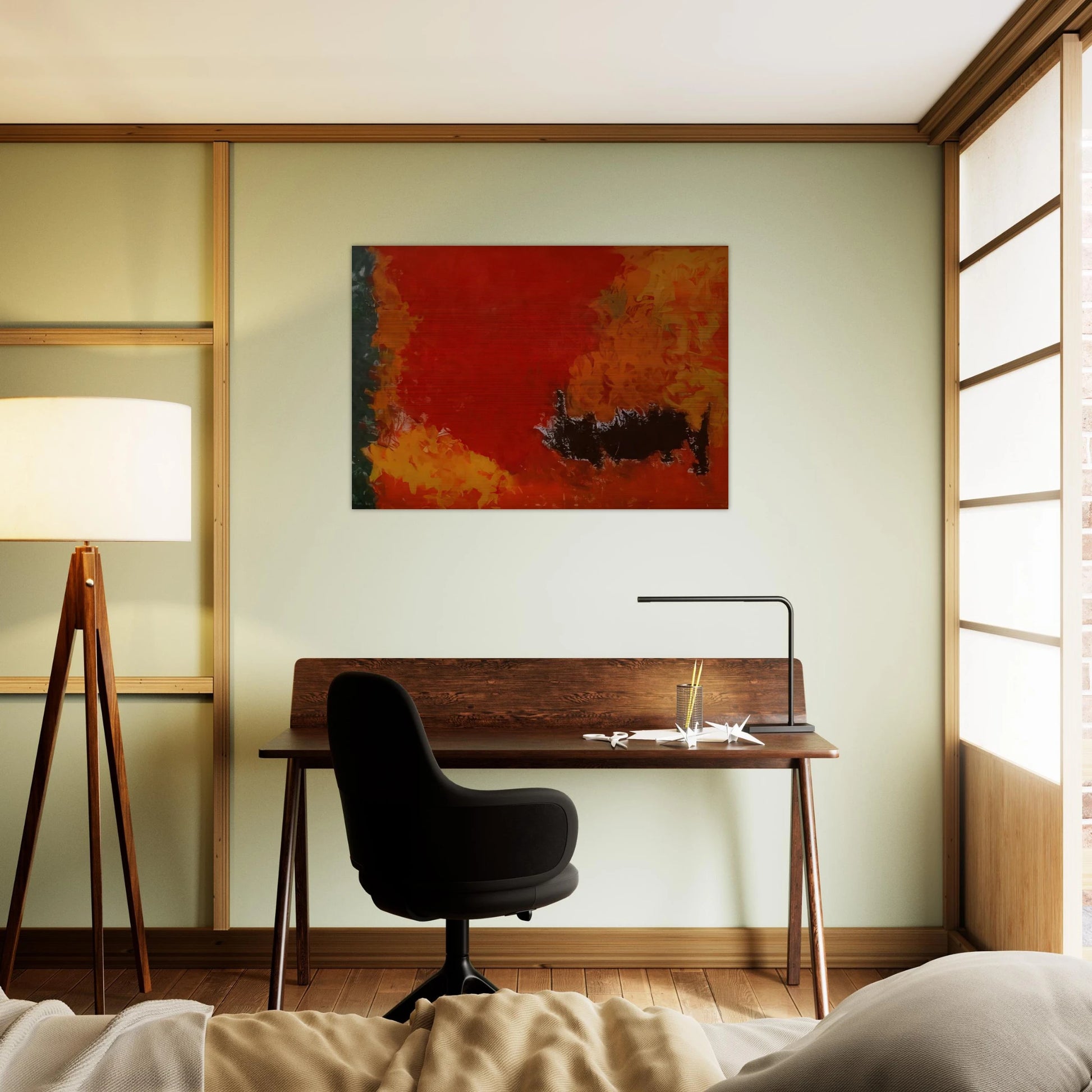 Reward #2 - 1960 - Theodoros Stamos Brushed Aluminum Print - 70x100 cm / 28x40 inches | Theodoros Stamos Aluminum Print | Theodoros Stamos Prints