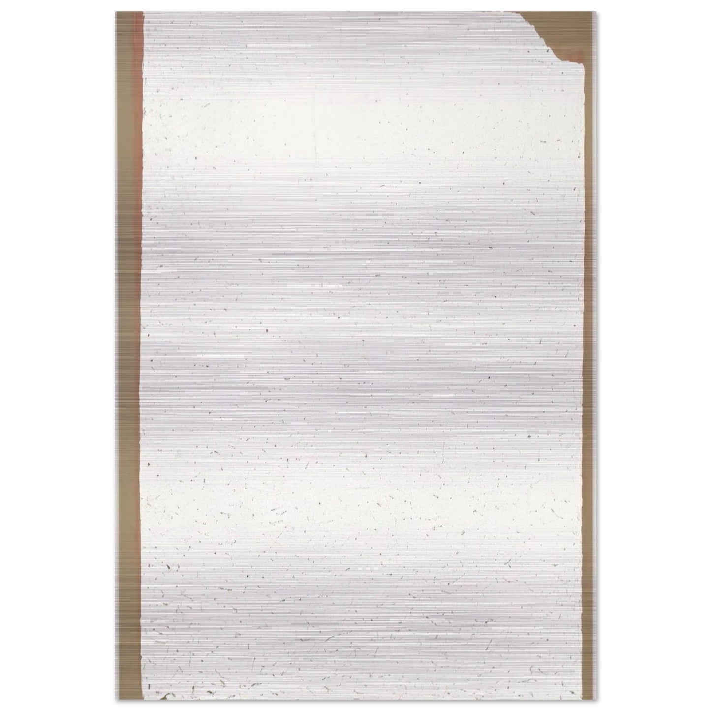 Convention - Robert Ryman Brushed Aluminum Print - 70x100 cm / 28x40 inches | Robert Ryman Aluminum Print | Robert Ryman Prints