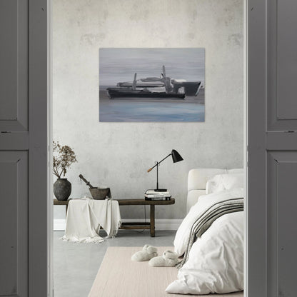 Marine - Lyrical Abstraction - Nicolas de Stael Brushed Aluminum Print - 70x100 cm / 28x40 inches | Nicolas de Stael Aluminum Print | Nicolas de Stael Prints