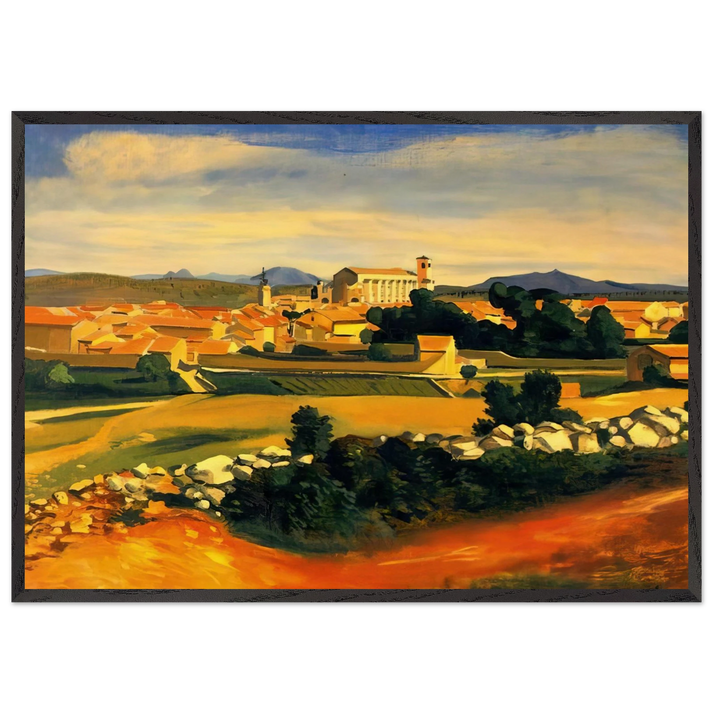 LANDSCAPE 1930 - Andre Derain 70x100 cm / 28x40 inches Framed Art Print – Black Wooden Frame