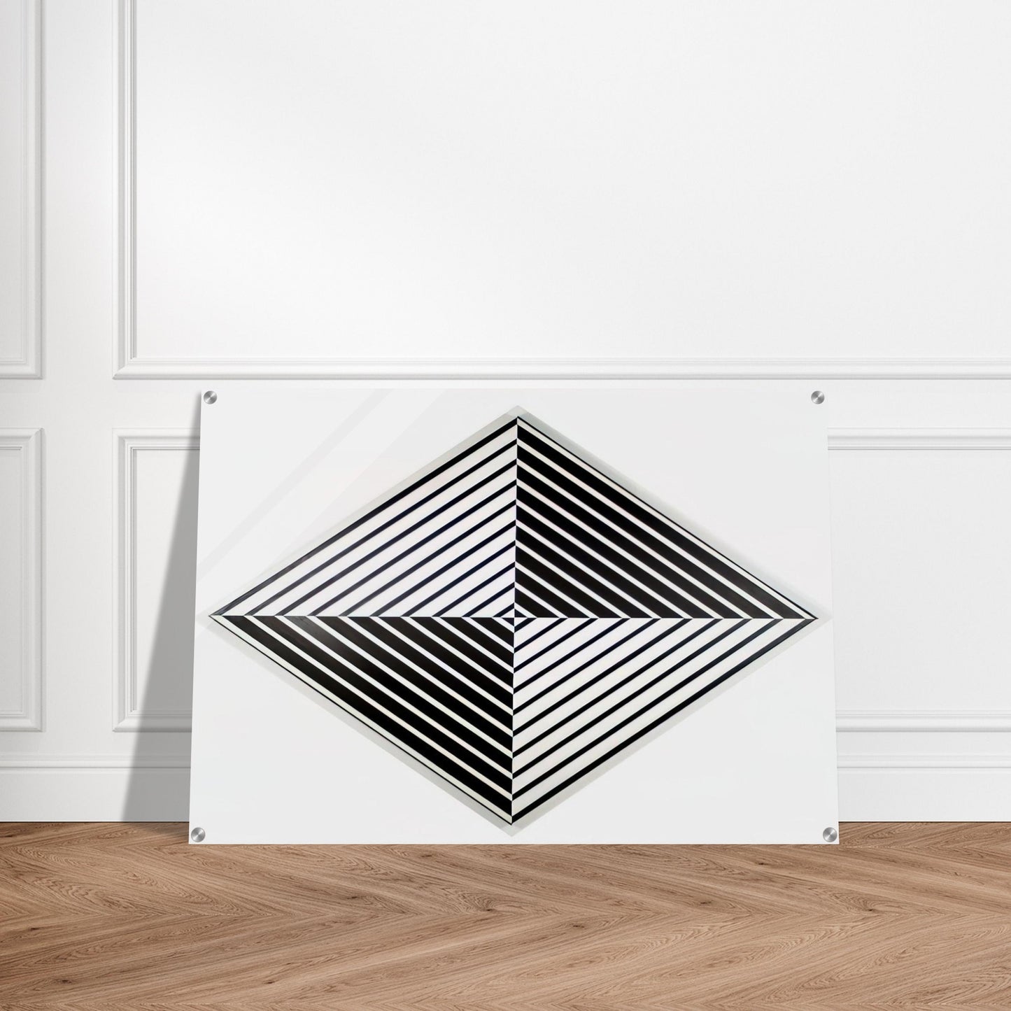 Black and White - 1952 - Carmen Herrera Acrylic Print - 70x100 cm / 28x40″ inches