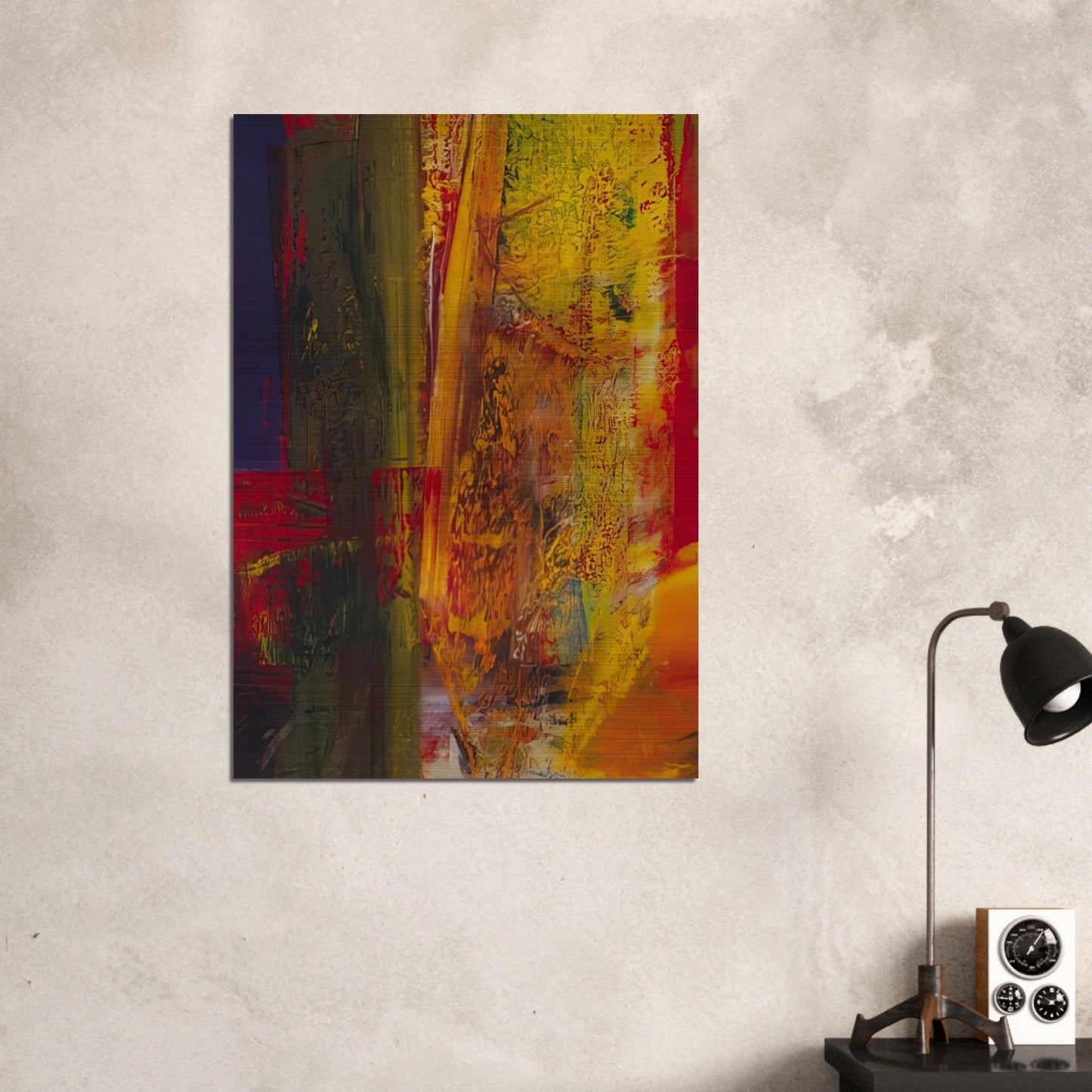 OLBERG 1986 - Gerhard Richter Brushed Aluminum Print - 70x100 cm / 28x40 inches | Gerhard Richter Aluminum Print | Gerhard Richter Prints