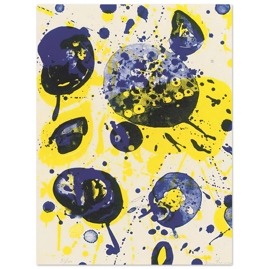 Sam Francis - Untitled  from Pasadena Box   Lembark L61   75x100 cm / 30x40inches Fine Art Poster