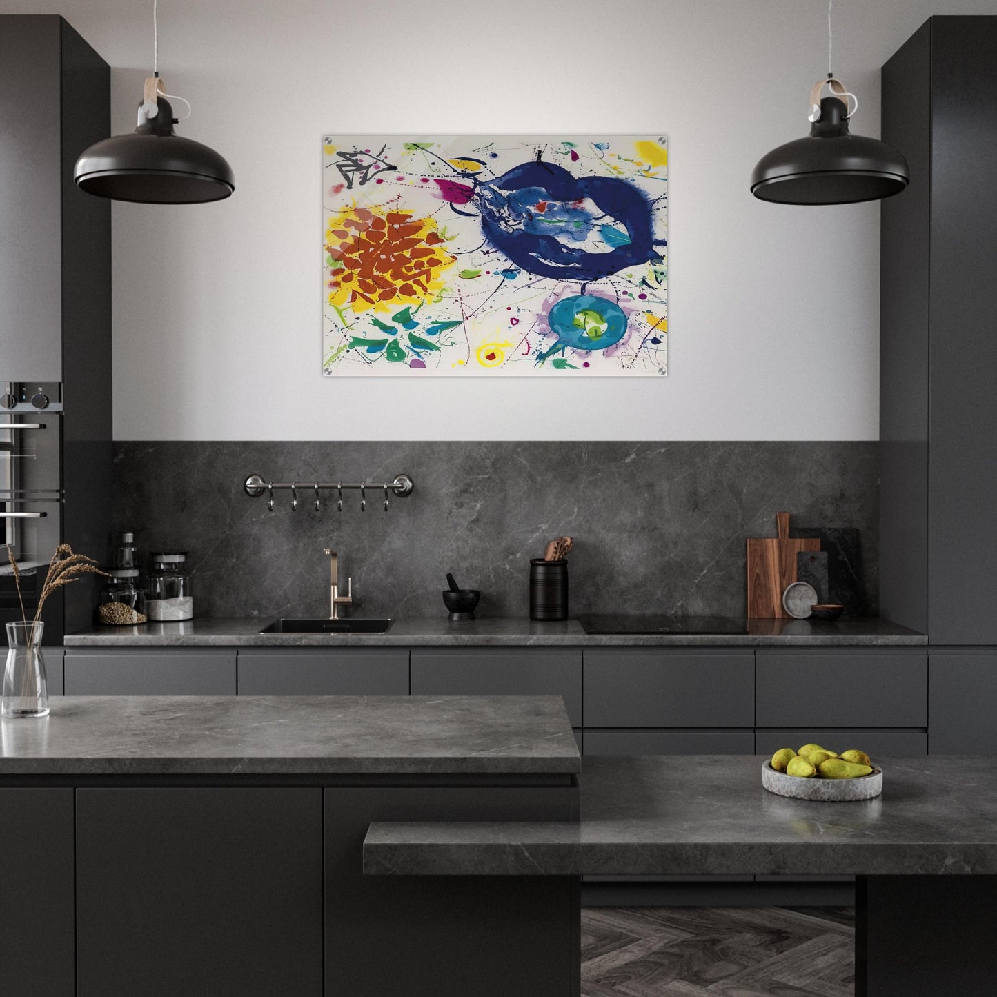 Senza Titolo III - Sam Francis Acrylic Print - 70x100 cm / 28x40″ inches