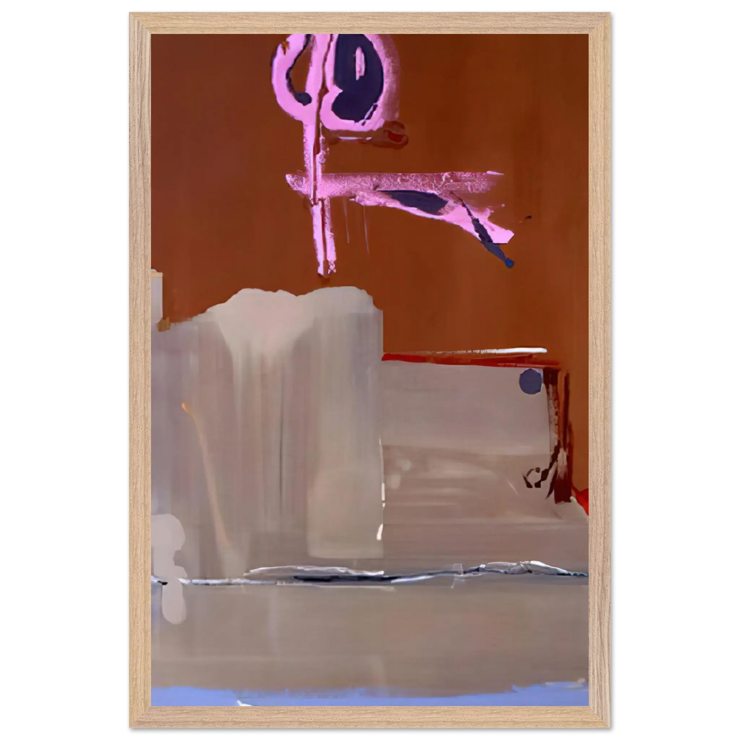 Helen Frankenthaler - Captain s Watch - 1986 Wall art - A2 (42 x 59.4  cm) - Premium Wooden Framed Poster With Fine Art Paper - Black frame