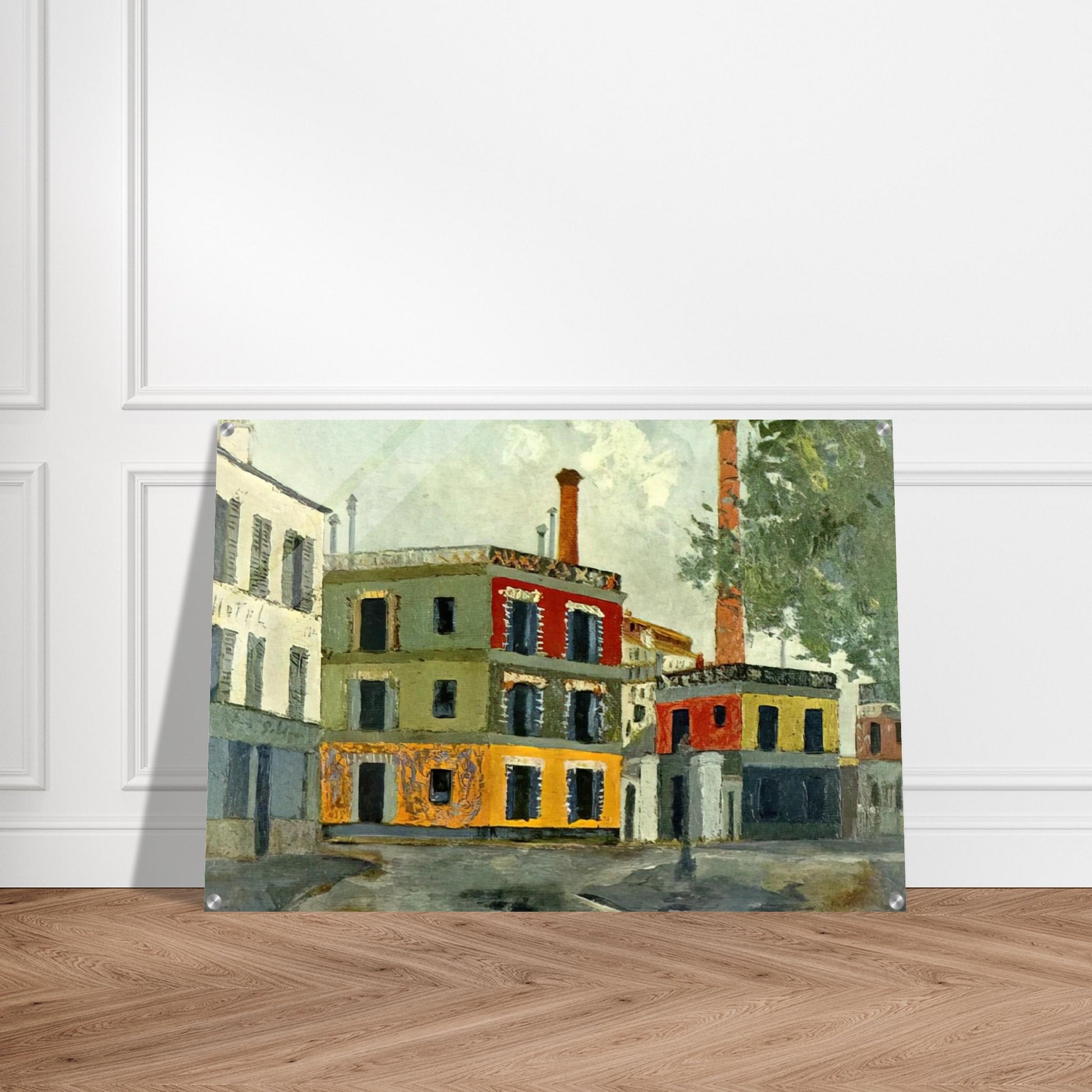 FACTORY - Maurice Utrillo Acrylic Print - 70x100 cm / 28x40″ inches | Maurice Utrillo Wall Art | Maurice Utrillo Prints