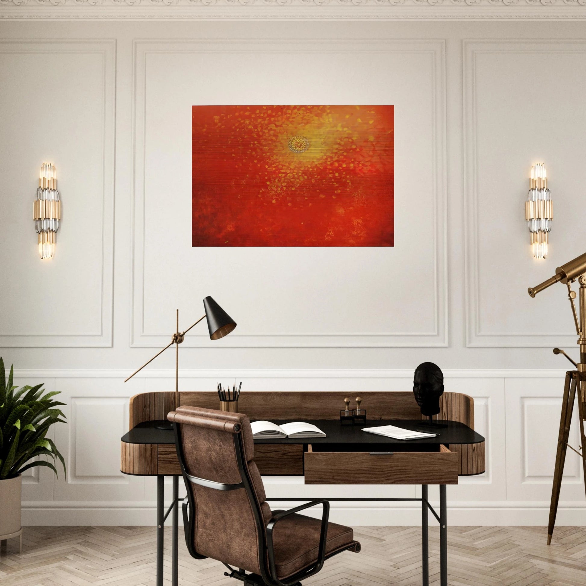 The cardinals are dying - Max Ernst Brushed Aluminum Print - 70x100 cm / 28x40 inches | Max Ernst Aluminum Print | Max Ernst Prints