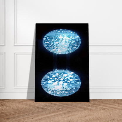 Relieve Agua Comunicante - Kinetic Art - Gyula Kosice Brushed Aluminum Print - 70x100 cm / 28x40 inches | Gyula Kosice Aluminum Print | Gyula Kosice Prints