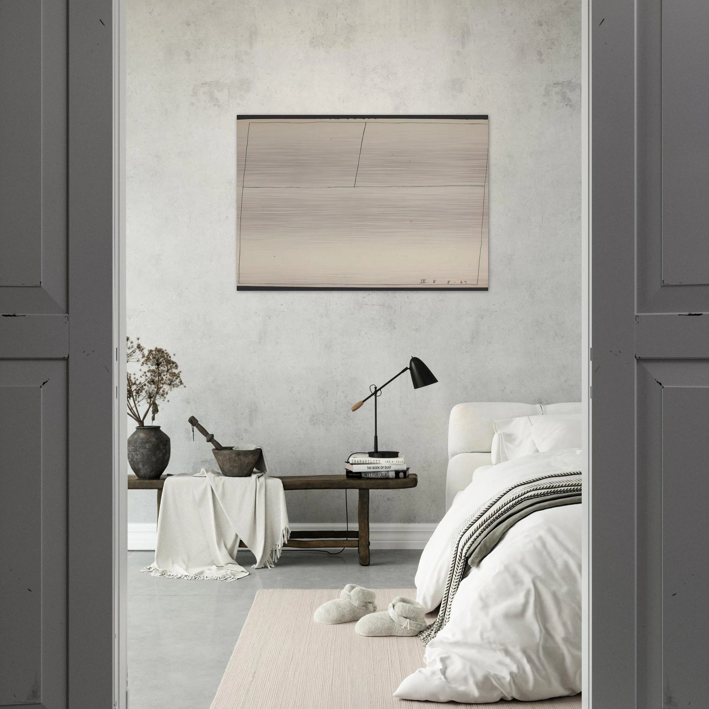 Twentieth Century Ikon Series 8.8.67 IX - 1967 - Bob Law Brushed Aluminum Print - 70x100 cm / 28x40 inches | Bob Law Aluminum Print | Bob Law Prints
