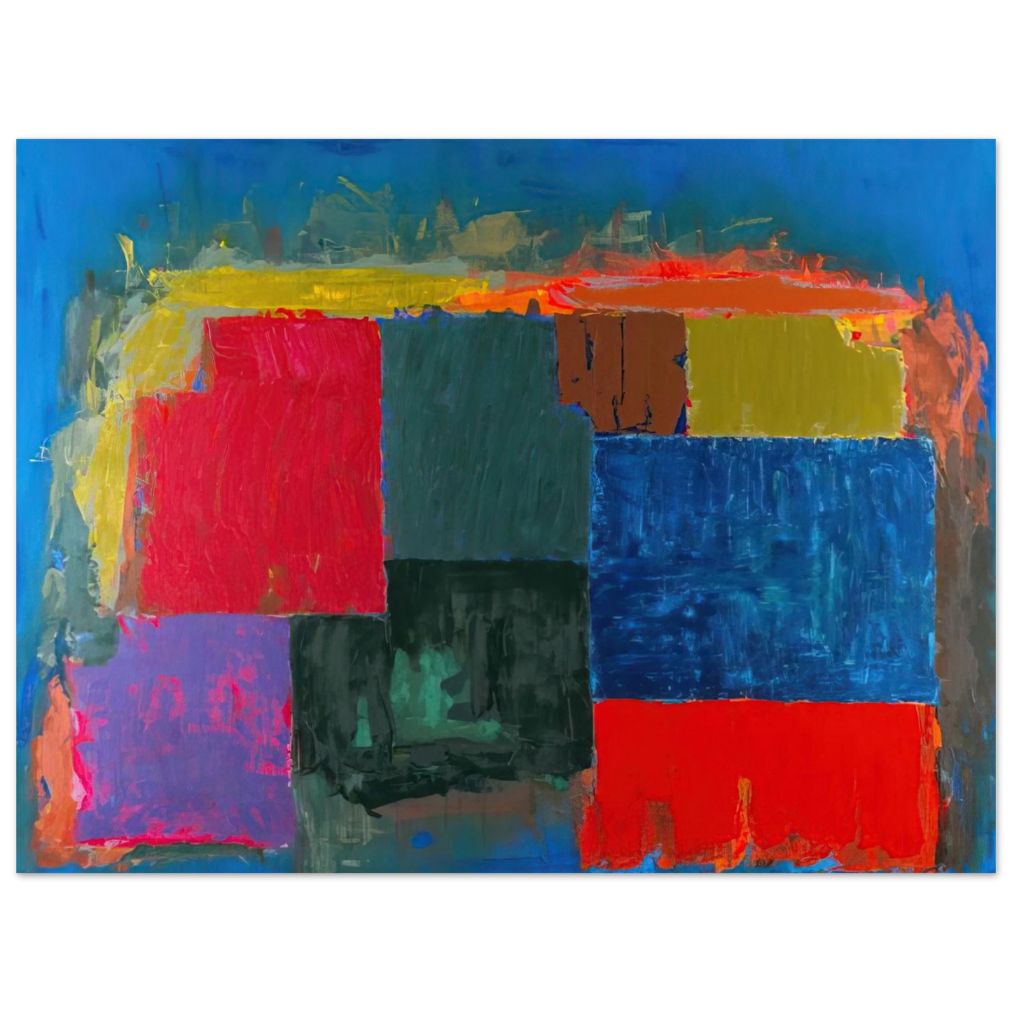 John Hoyland - North Sound - 1979  75x100 cm / 30x40inches Fine Art Poster