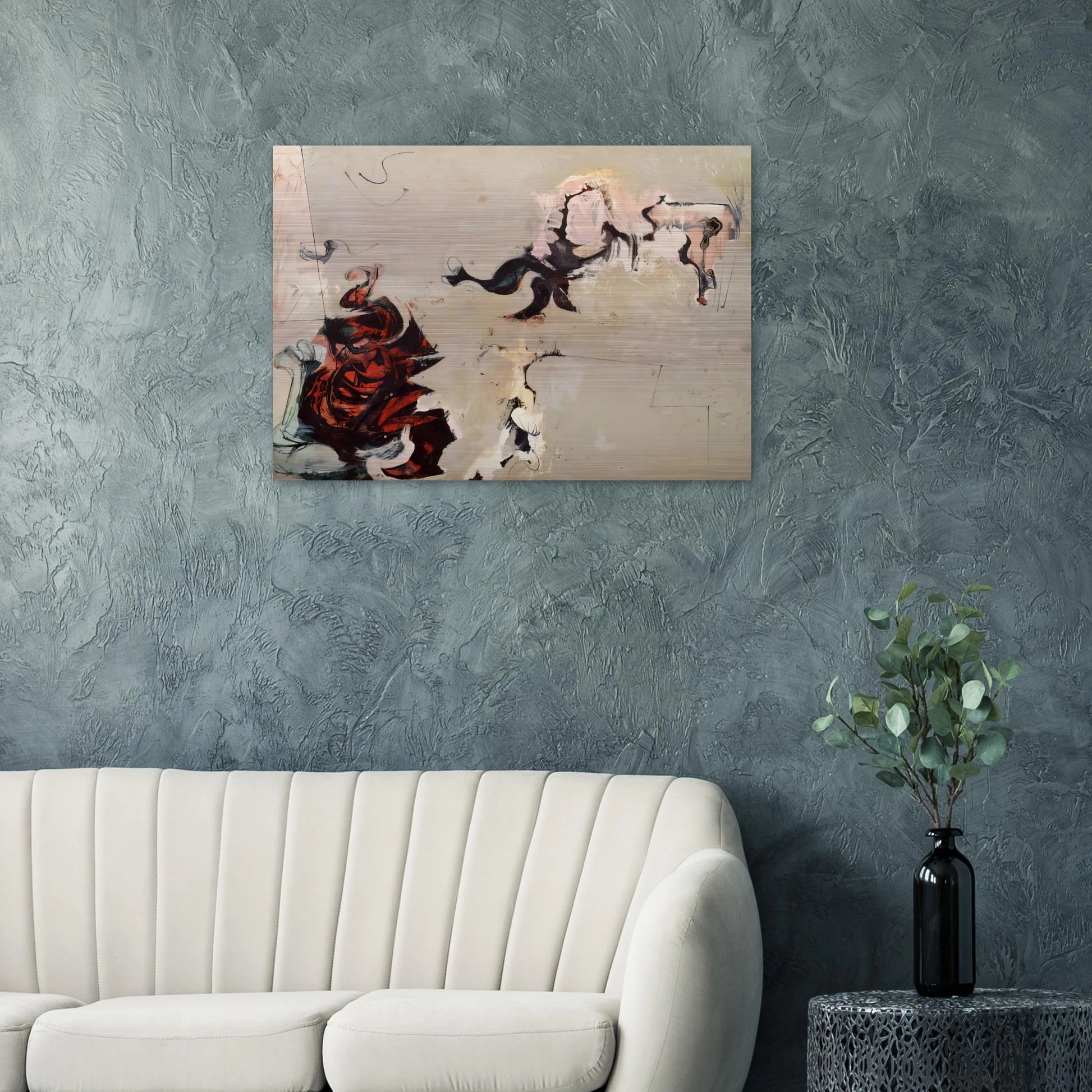 Untitled - 1959 - Hassel Smith Brushed Aluminum Print - 70x100 cm / 28x40 inches | Hassel Smith Aluminum Print | Hassel Smith Prints