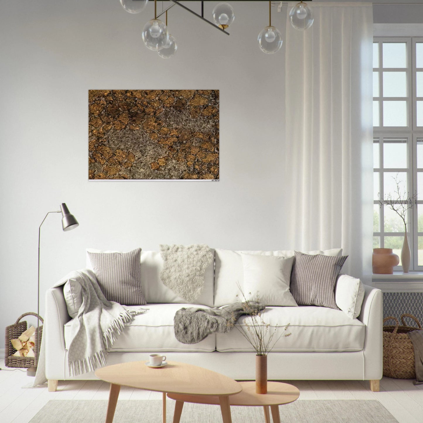 LIFE WITHOUT THE MAN III - Jean Dubuffet Brushed Aluminum Print - 70x100 cm / 28x40 inches | Jean Dubuffet Aluminum Print | Jean Dubuffet Prints