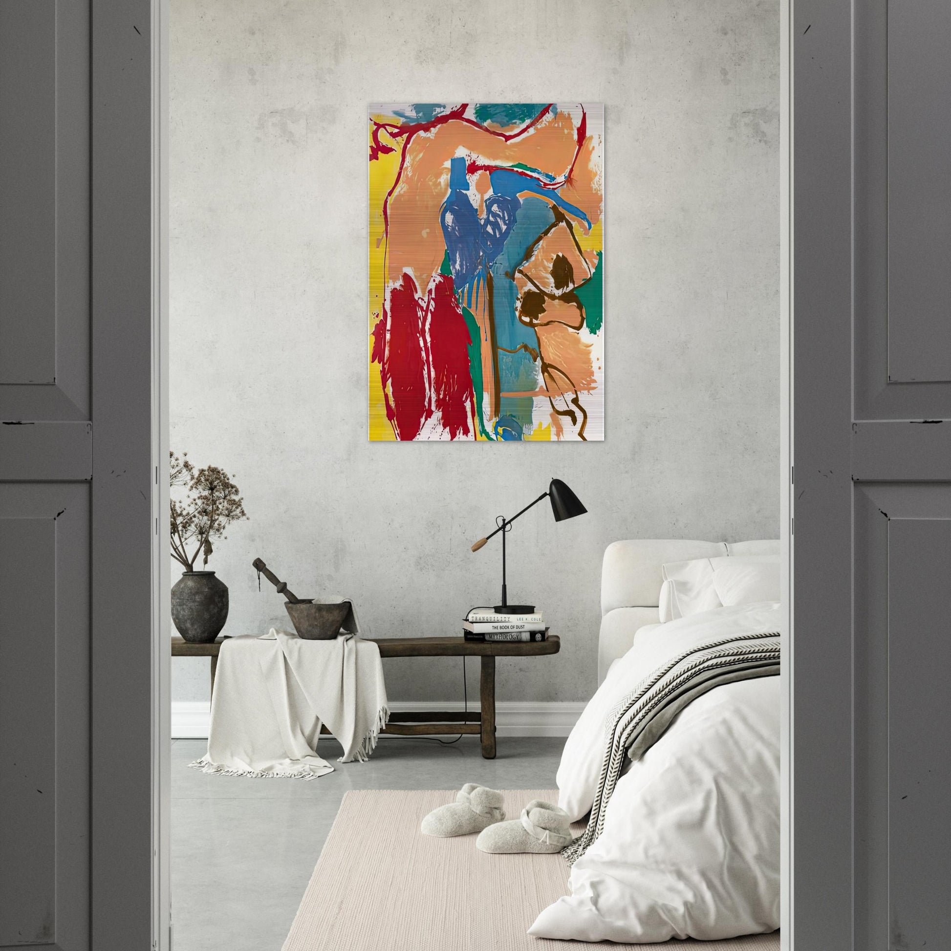 Mediterranean Thoughts, 1960- - Helen Frankenthaler Brushed Aluminum Print - 70x100 cm / 28x40 inches | Helen Frankenthaler Aluminum Print | Helen Frankenthaler Prints