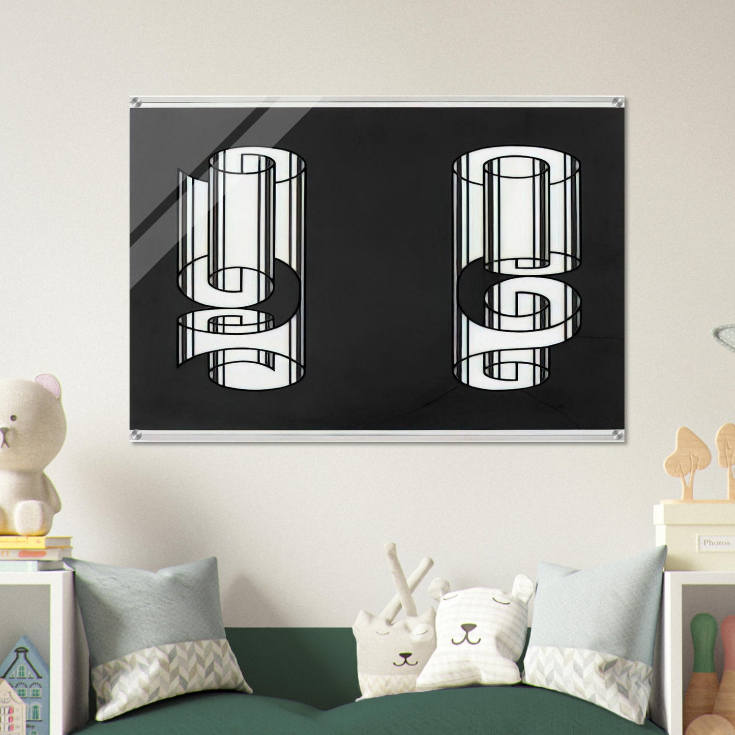 ROLLED WRONGLY 1931 - Josef Albers Acrylic Print - 70x100 cm / 28x40″ inches