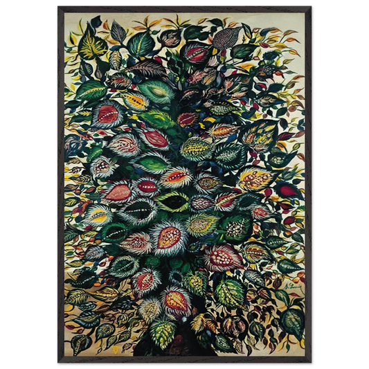 Feuilles - 1929 - Seraphine Louis 70x100 cm / 28x40 inches Framed Art Print – Black Wooden Frame
