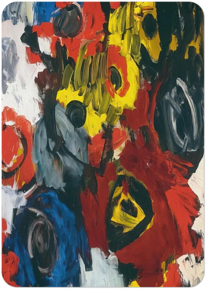 Furioso - 1963 By Ernst Wilhelm Nay Pack of 10 Post Cards | Ernst Wilhelm Nay Post Cards | A6 (10.5 x 14.8 cm) - 4.1 x 5.8 inches