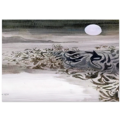 Coastal landscape - 1973 - Mary Fedden Brushed Aluminum Print - 70x100 cm / 28x40 inches | Mary Fedden Aluminum Print | Mary Fedden Prints