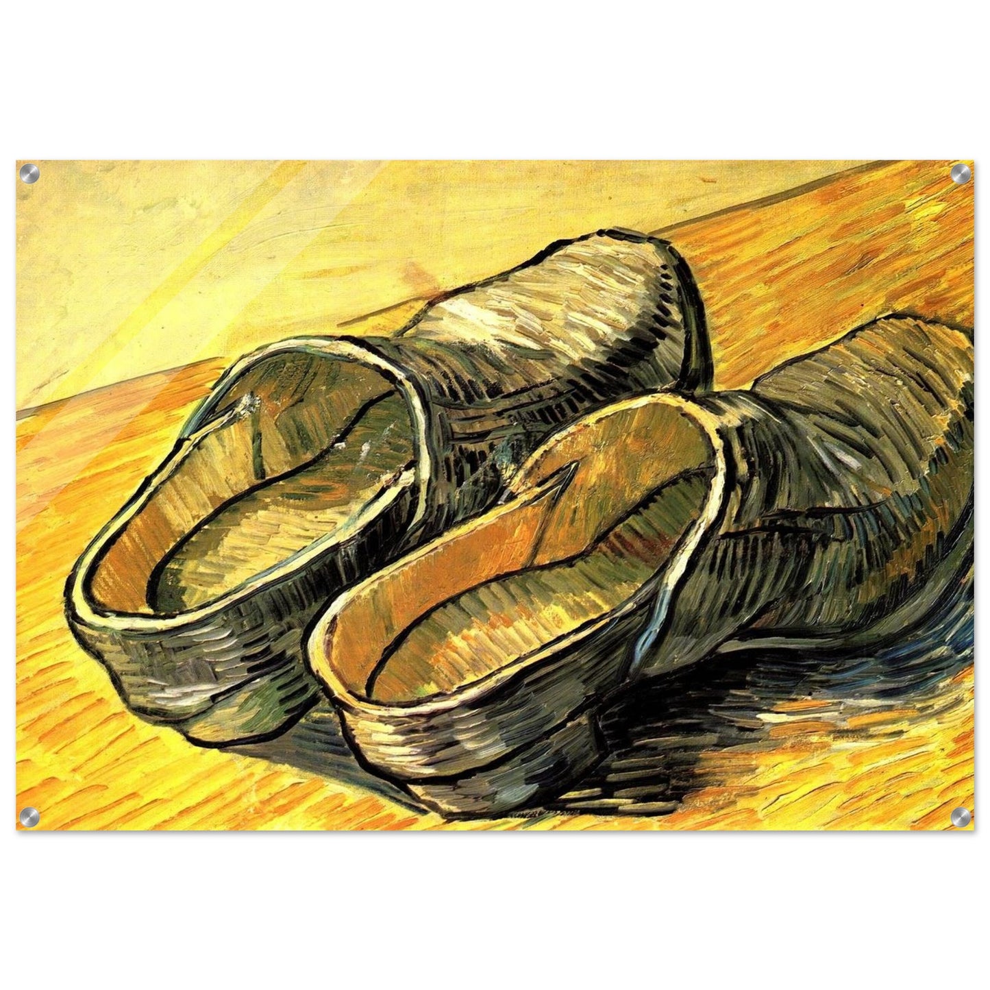 A Pair of Leather Clogs - Vincent van Gogh Acrylic Print - 70x100 cm / 28x40″ inches