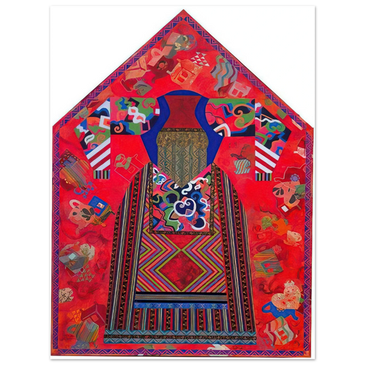 Miriam Schapiro - The Poet - Feminist Art, PD Pattern and Decoration  75x100 cm / 30x40inches Fine Art Poster