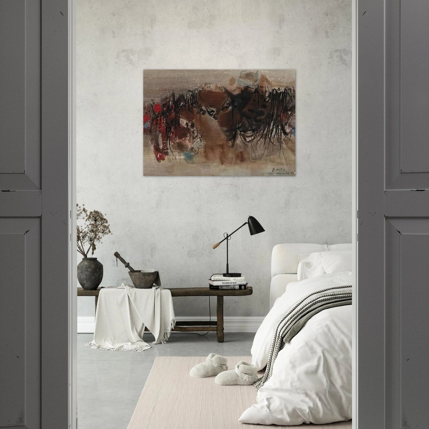 UNTITLED 1964 1 - Chu teh Chun Brushed Aluminum Print - 70x100 cm / 28x40 inches | Chu teh Chun Aluminum Print | Chu teh Chun Prints