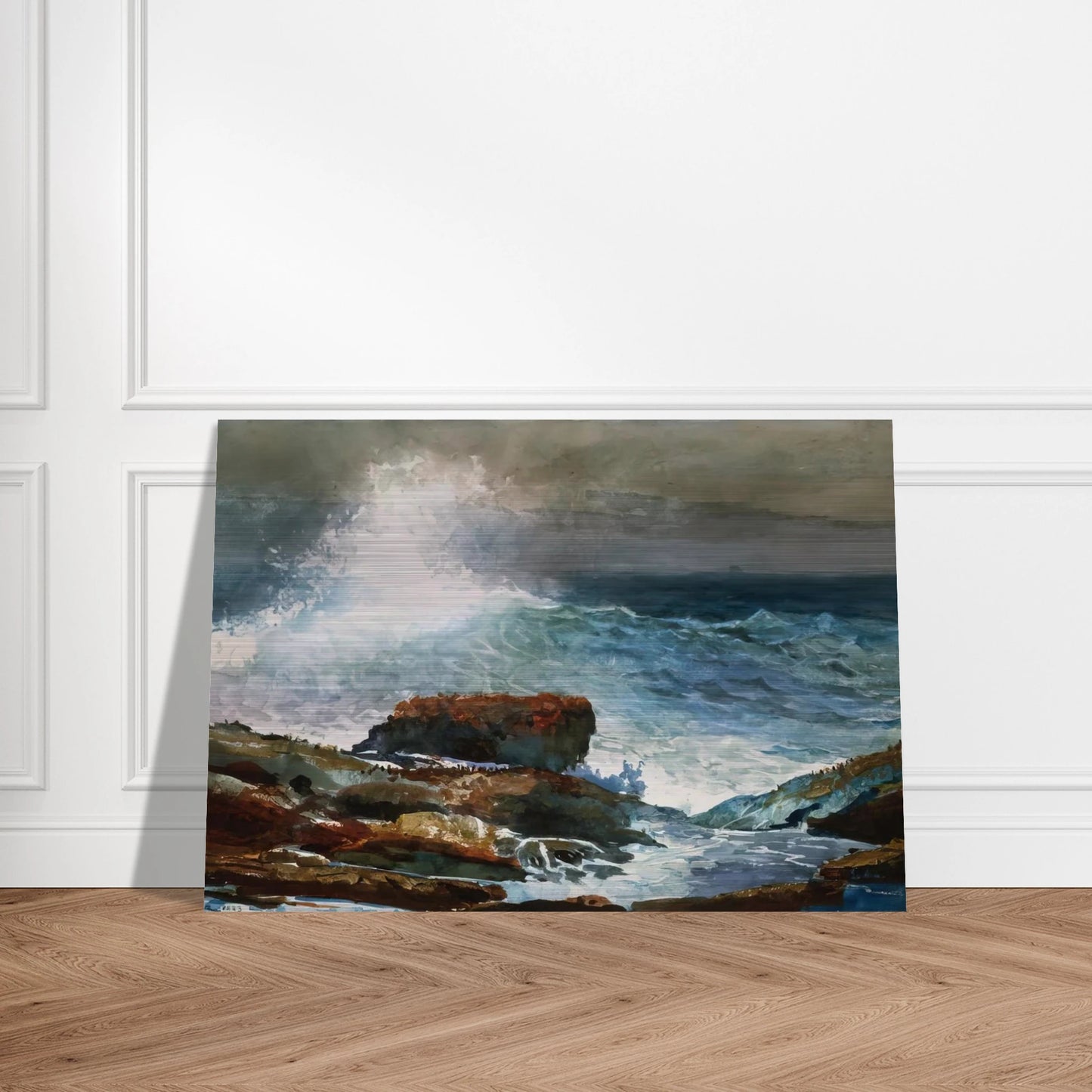 INCOMING TIDE SCARBORO MAINE - Winslow Homer Brushed Aluminum Print - 70x100 cm / 28x40 inches | Winslow Homer Aluminum Print | Winslow Homer Prints