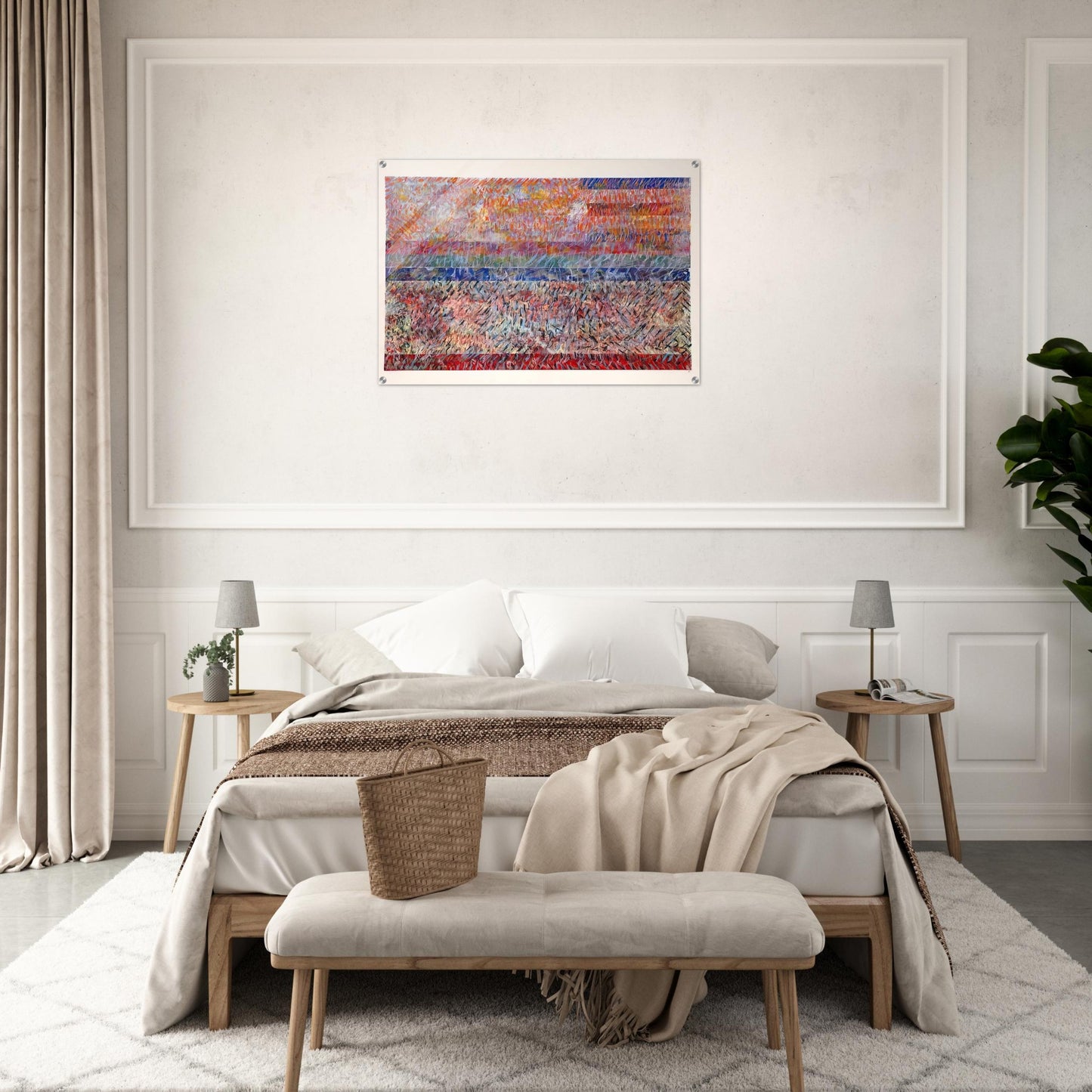 St. Albans - Sam Gilliam Acrylic Print - 70x100 cm / 28x40″ inches | Sam Gilliam Wall Art | Sam Gilliam Prints