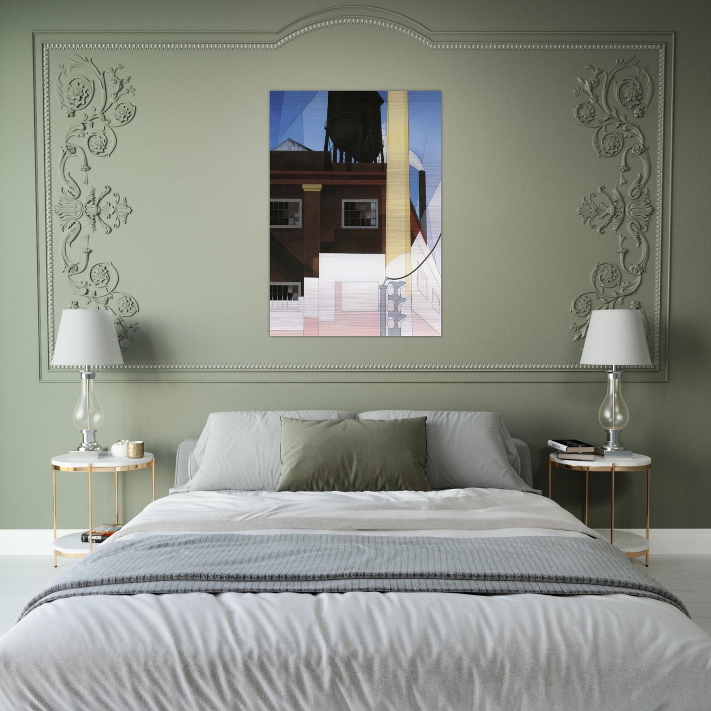 And the Home of the Brave - 1931 - Charles Demuth Brushed Aluminum Print - 70x100 cm / 28x40 inches | Charles Demuth Aluminum Print | Charles Demuth Prints