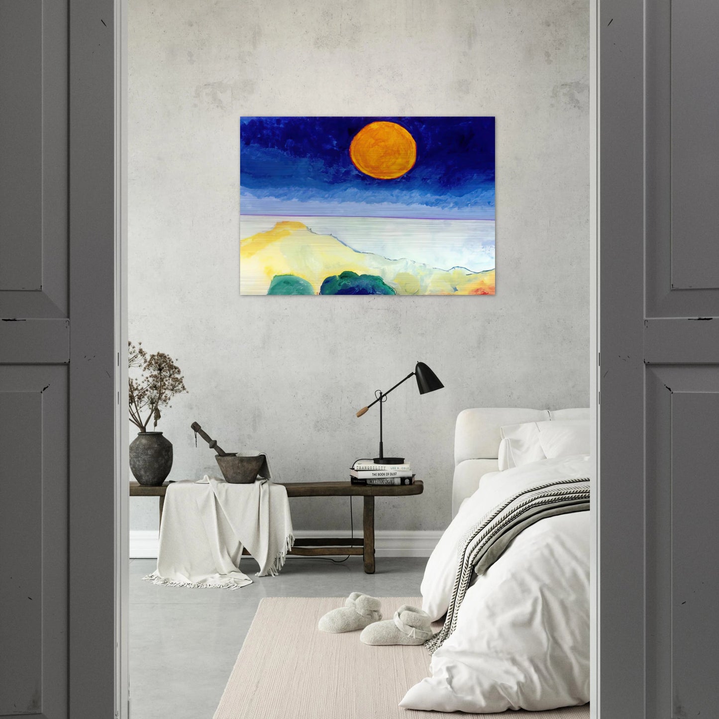 Paisagem - 2004 - Aldemir Martins Brushed Aluminum Print - 70x100 cm / 28x40 inches | Aldemir Martins Aluminum Print | Aldemir Martins Prints