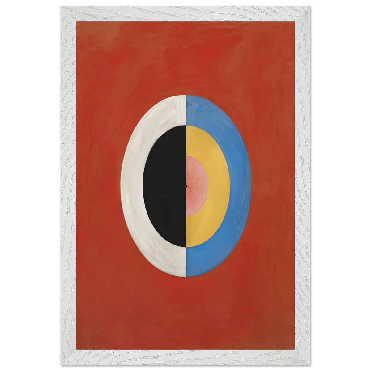 Hilma af Klint - THE SWAN NO 17 1915 0 Wall art - 45x60 cm / 18x24 Inches - Premium Wooden Framed Poster With Fine Art Paper - Black frame