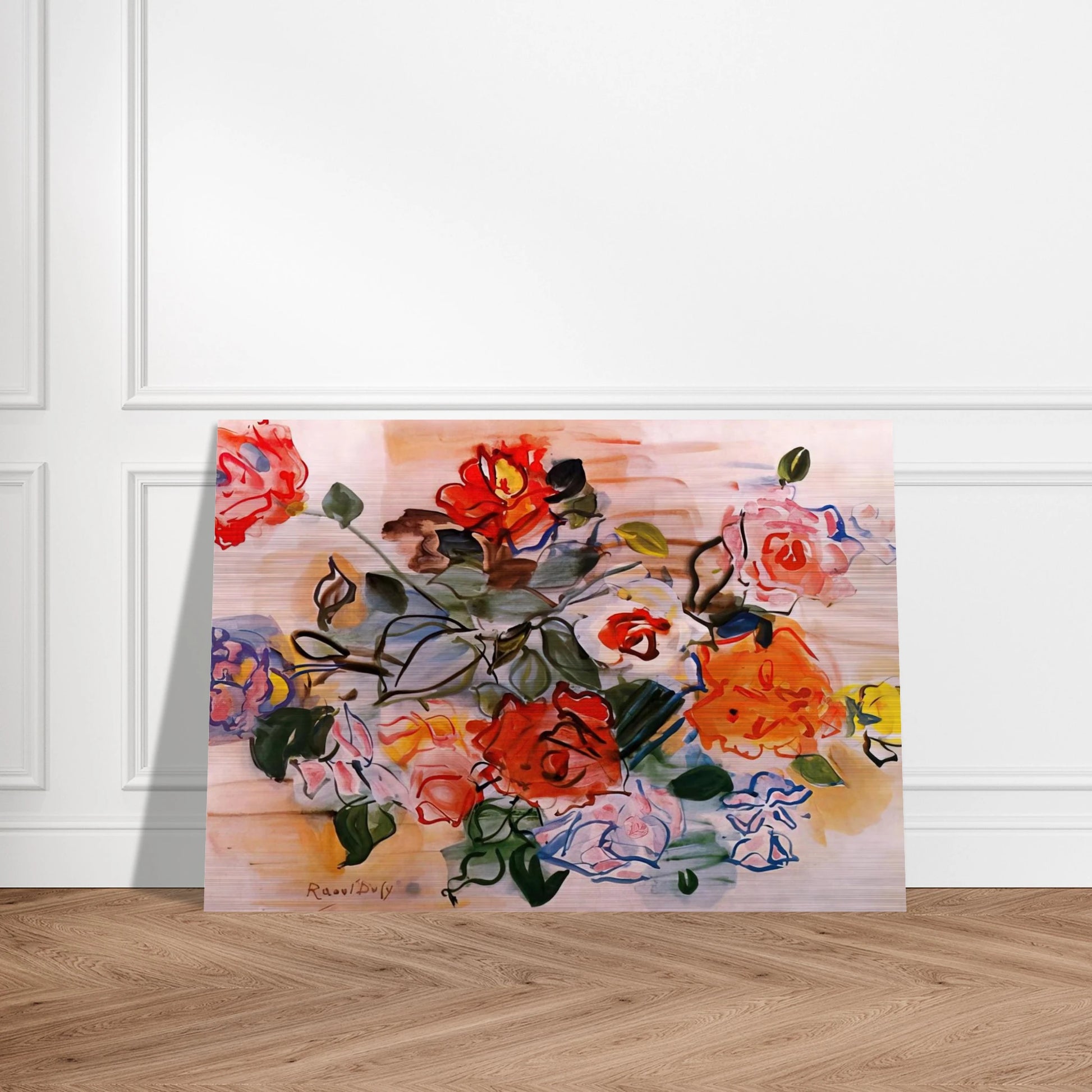 PINK BUNCH 1940 - Raoul Dufy Brushed Aluminum Print - 70x100 cm / 28x40 inches | Raoul Dufy Aluminum Print | Raoul Dufy Prints