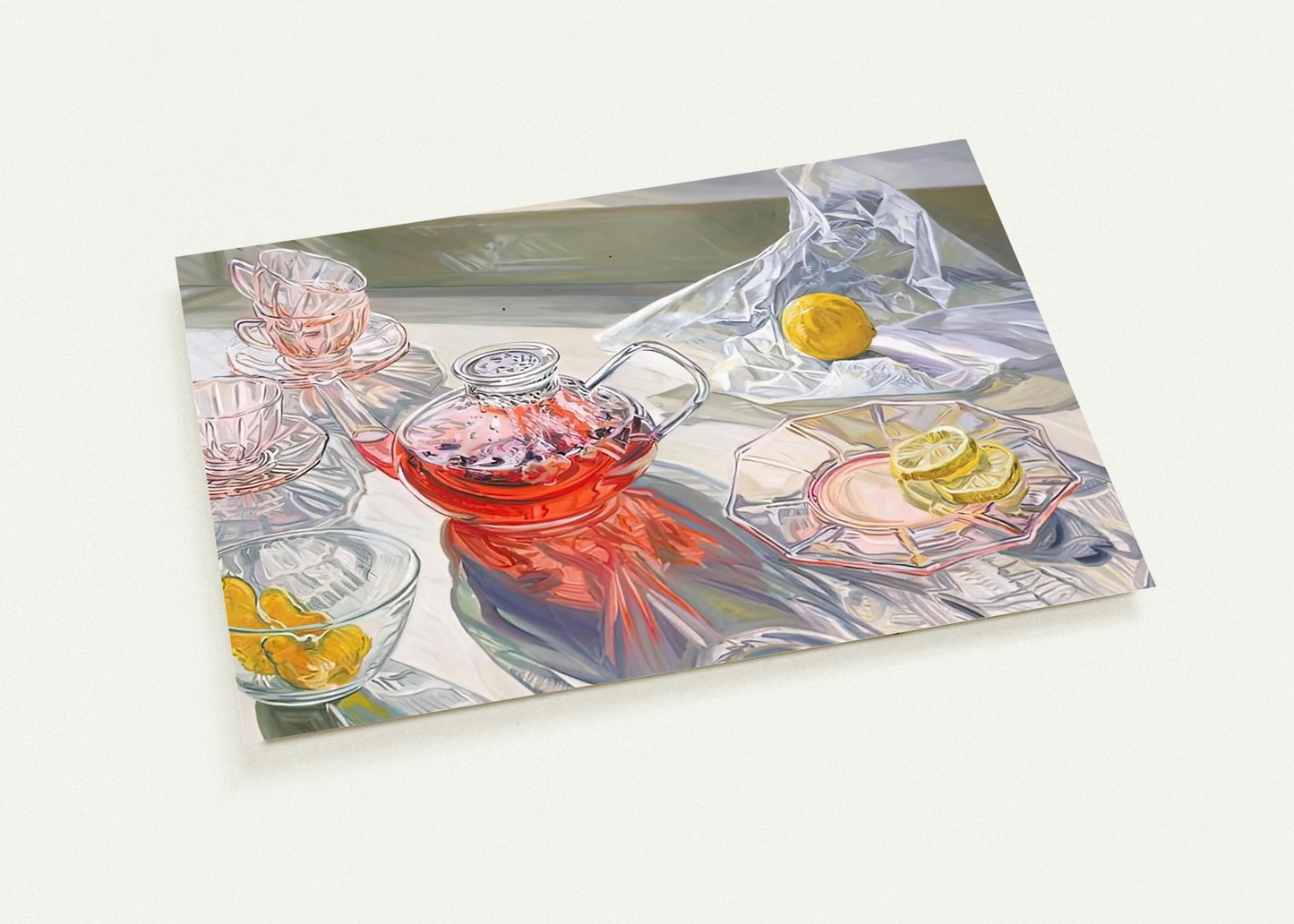 HERB TEA 1995 By Janet Fish Pack of 10 Post Cards | Janet Fish Post Cards | A6 (10.5 x 14.8 cm) - 4.1 x 5.8 inches