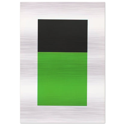 Black-Green from the Series of Ten Lithographs - Ellsworth Kelly Brushed Aluminum Print - 70x100 cm / 28x40 inches | Ellsworth Kelly Aluminum Print | Ellsworth Kelly Prints