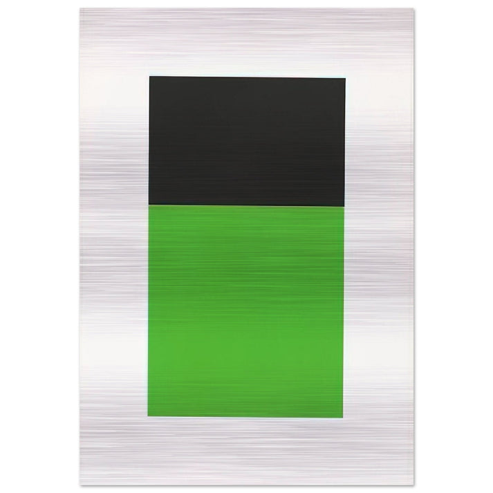 Black-Green from the Series of Ten Lithographs - Ellsworth Kelly Brushed Aluminum Print - 70x100 cm / 28x40 inches | Ellsworth Kelly Aluminum Print | Ellsworth Kelly Prints