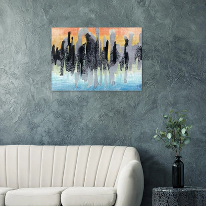 Flames - 1961 - Johannes Itten Brushed Aluminum Print - 70x100 cm / 28x40 inches | Johannes Itten Aluminum Print | Johannes Itten Prints