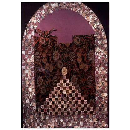 Shrine for the Egg - PD Pattern and Decoration - Miriam Schapiro Brushed Aluminum Print - 70x100 cm / 28x40 inches | Miriam Schapiro Aluminum Print | Miriam Schapiro Prints