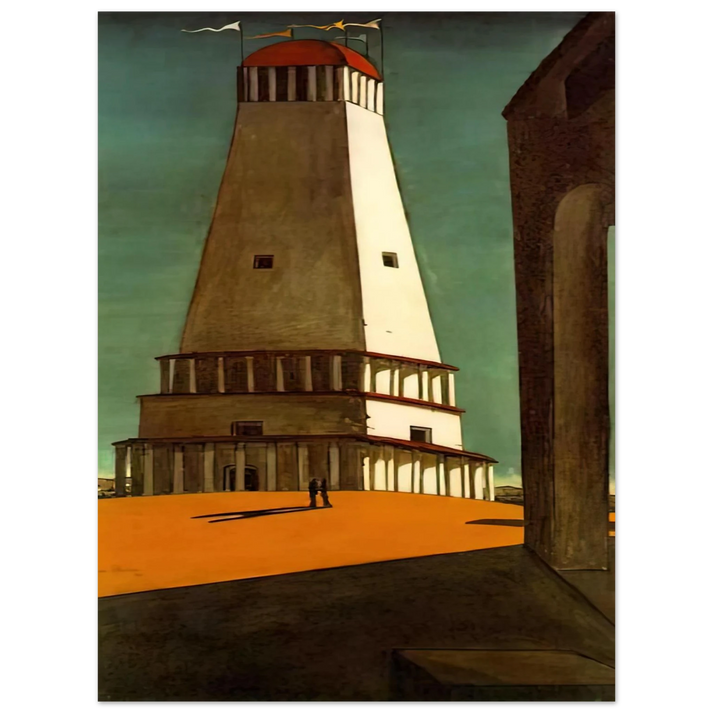 Giorgio de Chirico - THE NOSTALGIA OF THE INFINITE 1913  75x100 cm / 30x40inches Fine Art Poster